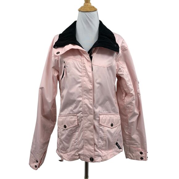 Ride Snowboarding Jacket Womens S Small Pink Black Insulated Cell 5 Series ZipUp - Picture 1 of 16
